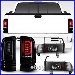 LED Corner Headlights & LED Tail Lights For 1994-2001 Dodge Ram 1500 2500 3500