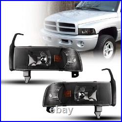 LED Corner Headlights & LED Tail Lights For 1994-2001 Dodge Ram 1500 2500 3500