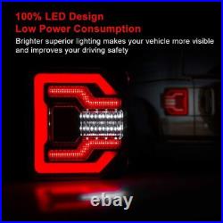 LED DRL Sequential Tail Lights For 2018-2023 Jeep Wrangler JL JLU Sport Lamps