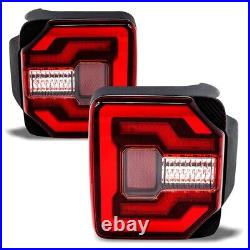 LED DRL Sequential Tail Lights For 2018-2023 Jeep Wrangler JL JLU Sport Lamps