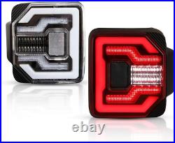 LED DRL Sequential Tail Lights For Jeep Wrangler 2018-2025 JL JLU Rear Lamps LED DRL Sequential Tail Lights For Jeep Wrangler 2018-2025 JL JLU Rear Lamps