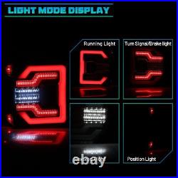 LED DRL Sequential Tail Lights For Jeep Wrangler 2018-2025 JL JLU Rear Lamps