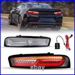 LED DRL Tail Lights For 2016-2018 Chevrolet Camaro Rear Brake Lamp withSequential