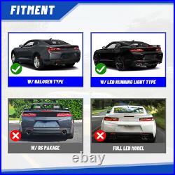 LED DRL Tail Lights For 2016-2018 Chevrolet Camaro Rear Brake Lamp withSequential