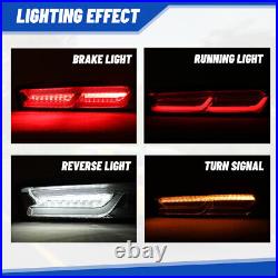 LED DRL Tail Lights For 2016-2018 Chevrolet Camaro Rear Brake Lamp withSequential