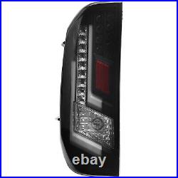 LED DRL Tail Lights PAIR for 2014-2021 Toyota Tundra Rear Brake Lamp Black Smoke