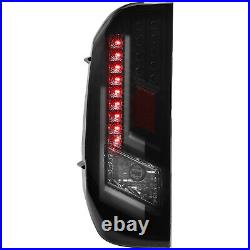 LED DRL Tail Lights PAIR for 2014-2021 Toyota Tundra Rear Brake Lamp Black Smoke