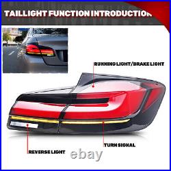 LED G38 Tail Lights For BMW 5 Series F10 F18 2011-2017 Animation Rear lamps