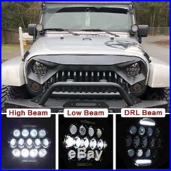 LED Headlights+Fog Light+Turn signal Tail Light Kit For Jeep Wrangler JK 07-2018