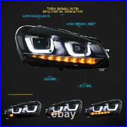 LED Headlights+Tail Light Fit For VOLKSWAGEN VW Golf 6 MK6 GTI 2010-2014