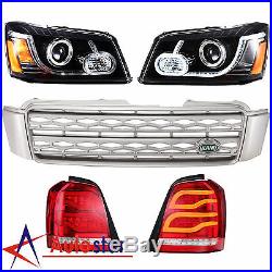 LED Headlights & Tail Lights & Grille Set For 2001-2007 Toyota Highlander Kluger