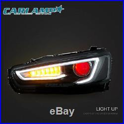 LED Headlights & Tail lights Smoked For Mitsubishi Lancer / EVO X Assembly