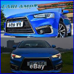 LED Headlights & Tail lights Smoked For Mitsubishi Lancer / EVO X Assembly