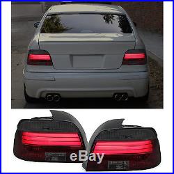 LED LIGHTBAR tail rear lights in black smoked finish FOR BMW 5 series E39 95-00