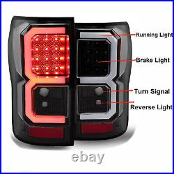 LED Light Tube Style Tail Lights Brake Lamps For Toyota Tundra 2007-2013