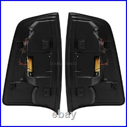 LED Pair For 2009-2018 Dodge Ram 1500 2500 3500 Tail Lights Black Brake Lamps