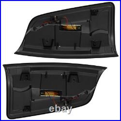 LED Pair For 2009-2018 Dodge Ram 1500 2500 3500 Tail Lights Black Brake Lamps