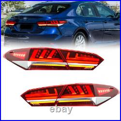 LED RED Tail Lights For 2018 2019 2020 2021 Toyota Camry Rear Lamps Assembly