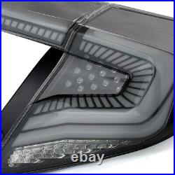 LED RGB Tail Lights Pair For Honda Civic Sedan 2016-2021 Sequential Rear Lamps