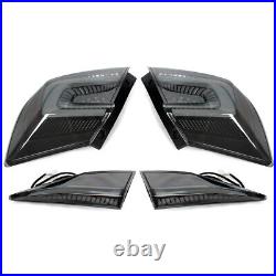 LED RGB Tail Lights Pair For Honda Civic Sedan 2016-2021 Sequential Rear Lamps