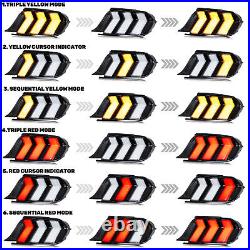 LED RGB Tail Lights for Ford Mustang 2015-2023 Animation Sequential Rear Lamps