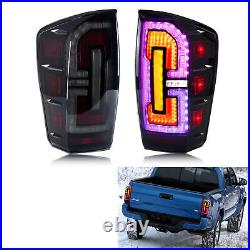 LED RGB Tail Lights for Toyota Tacoma 2016-2021 App Control Sequential Rear Lamp