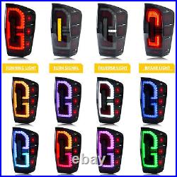 LED RGB Tail Lights for Toyota Tacoma 2016-2021 App Control Sequential Rear Lamp