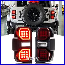 LED Raptor Tail Lights for Ford Bronco 2021 2022 2023 OEM+ Sequential Rear Lamps