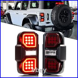 LED Raptor Tail Lights for Ford Bronco 2021 2022 2023 Sequential OEM+ Rear Lamps