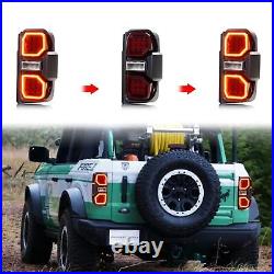 LED Raptor Tail Lights for Ford Bronco 2021 2022 2023 Sequential OEM+ Rear Lamps
