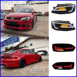 LED Red Tail Lamps & Headlight Conversions For Volkswagen VW Jetta 2011-2014 Set