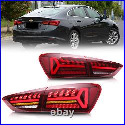LED Red Tail Lights For Chevrolet Malibu XL 2019-2021 Sequential Rear Lamp