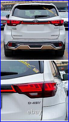 LED Red Tail lights For Toyota Highlander 2014-2019 Rear Lamp Start-Up Animation