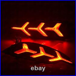 LED Reflector Rear Bumper Tail Light Brake Lamps For Honda Civic Sedan 2016-2018