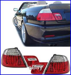LED Rückleuchten rot klar Facelift Optik für BMW 3ER E46 Cabrio 00-07