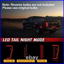LED Sequential Signal Tail Lights For 2017-2019 Ford F250 F350 F450 Super Duty