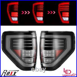 LED Sequential Tail Lights Clear Driving Lamps For 2009 2010-2013 2014 Ford F150