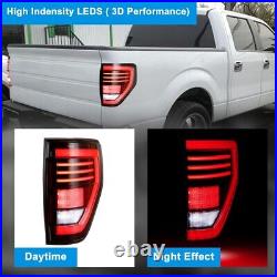 LED Sequential Tail Lights Clear Driving Lamps For 2009 2010-2013 2014 Ford F150
