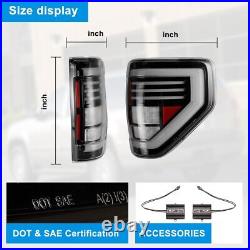 LED Sequential Tail Lights Clear Driving Lamps For 2009 2010-2013 2014 Ford F150