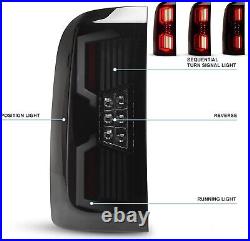 LED Sequential Tail Lights For 14-18 Chevy Silverado 1500 2500 HD 3500HD Smoke