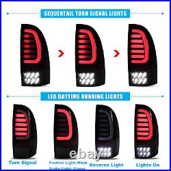 LED Sequential Tail Lights For 2005-2015 Toyota Tacoma Clear Signal Brake Lamps