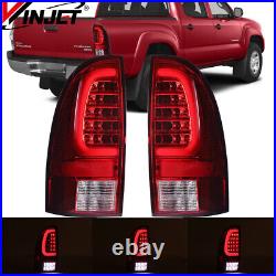 LED Sequential Tail Lights For 2005-2015 Toyota Tacoma Red Signal Brake Lamps