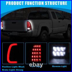 LED Sequential Tail Lights For 2005-2015 Toyota Tacoma Red Signal Brake Lamps