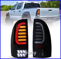 LED Sequential Tail Lights For 2005-2015 Toyota Tacoma Smoke Signal Brake Lamps