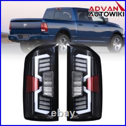 LED Sequential Tail Lights For 2007-08 Dodge Ram 1500 2500 Clear Brake Lamps L+R