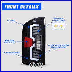LED Sequential Tail Lights For 2007-08 Dodge Ram 1500 2500 Clear Brake Lamps L+R