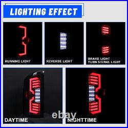LED Sequential Tail Lights For 2007-08 Dodge Ram 1500 2500 Clear Brake Lamps L+R