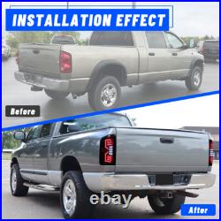 LED Sequential Tail Lights For 2007-08 Dodge Ram 1500 2500 Clear Brake Lamps L+R