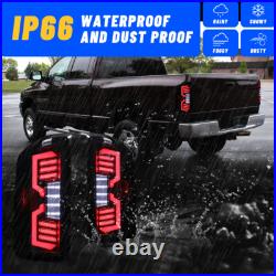 LED Sequential Tail Lights For 2007-08 Dodge Ram 1500 2500 Clear Brake Lamps L+R