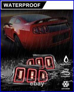 LED Sequential Tail Lights For 2010 2011 2012 2013 2014 Ford Mustang Brake Lamps